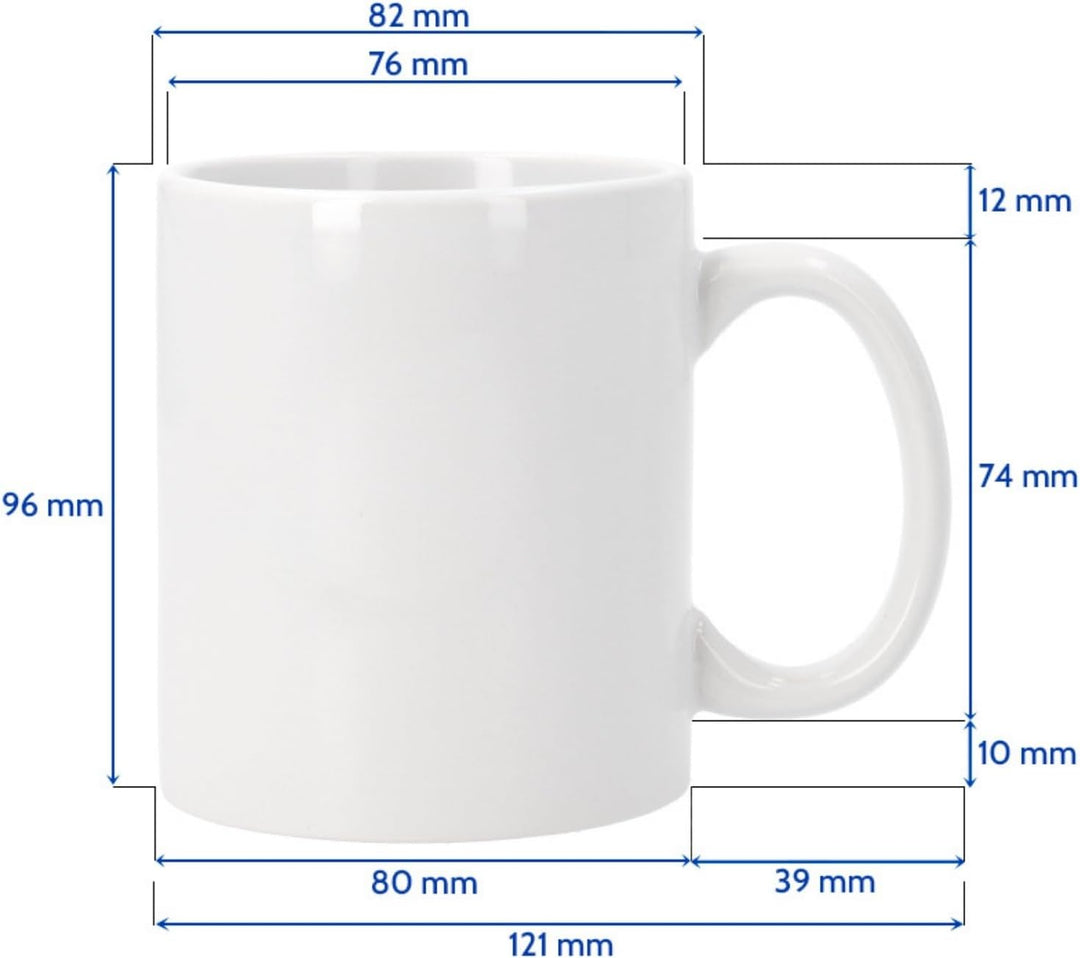 Grupo Darik Personalised Mug with Photo. Personalized Ceramic Breakfast Mugs. Original Gifts for Women and Men on Birthday. Personalized Gifts for Friends, Family and Couple