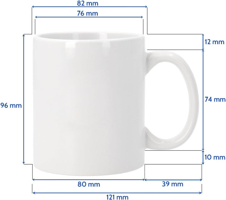 Grupo Darik Personalised Mug with Photo. Personalized Ceramic Breakfast Mugs. Original Gifts for Women and Men on Birthday. Personalized Gifts for Friends, Family and Couple
