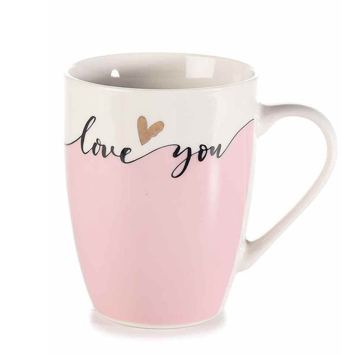 Grupo Darik Large Milk Coffee Mug 280ml | NOT Microwave Safe | Porcelain Mug | Breakfast Mugs | Original Mugs (BLUE)