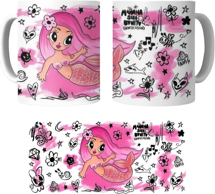 Taza Karol G Edición Especial — Diseño Rosa con Ilustración Inspirada en la Bichota
