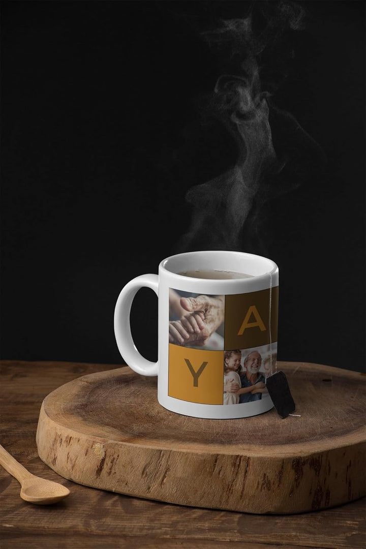 Taza para yayo personalizada con imagenes