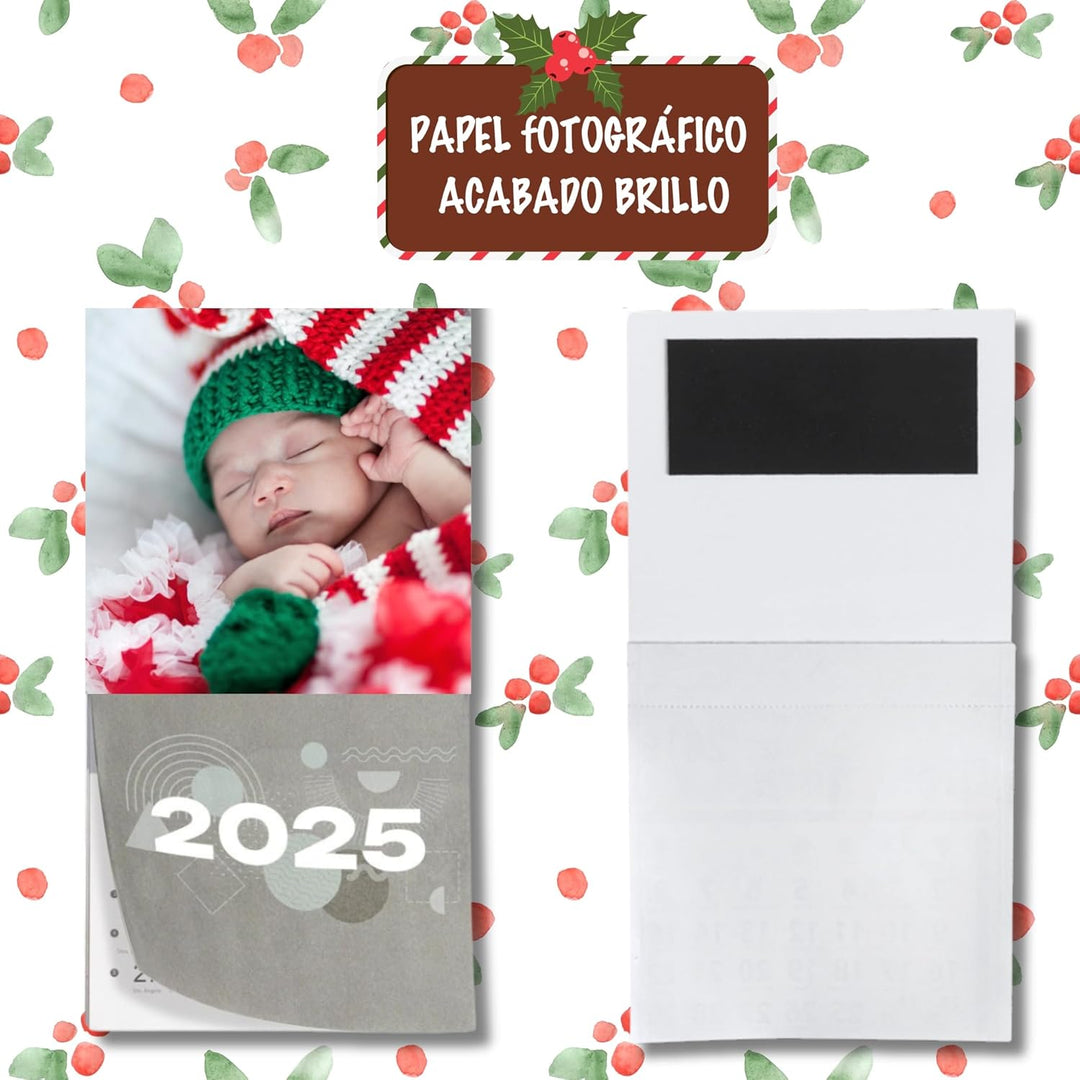 GRUPO DARIK 1 Calendario Magnético 2024-2025 para Nevera - Papel Fotografico Planificador Mensual con Imán Extra Fuerte para Refrigerador, Organizador de Cocina y Hogar