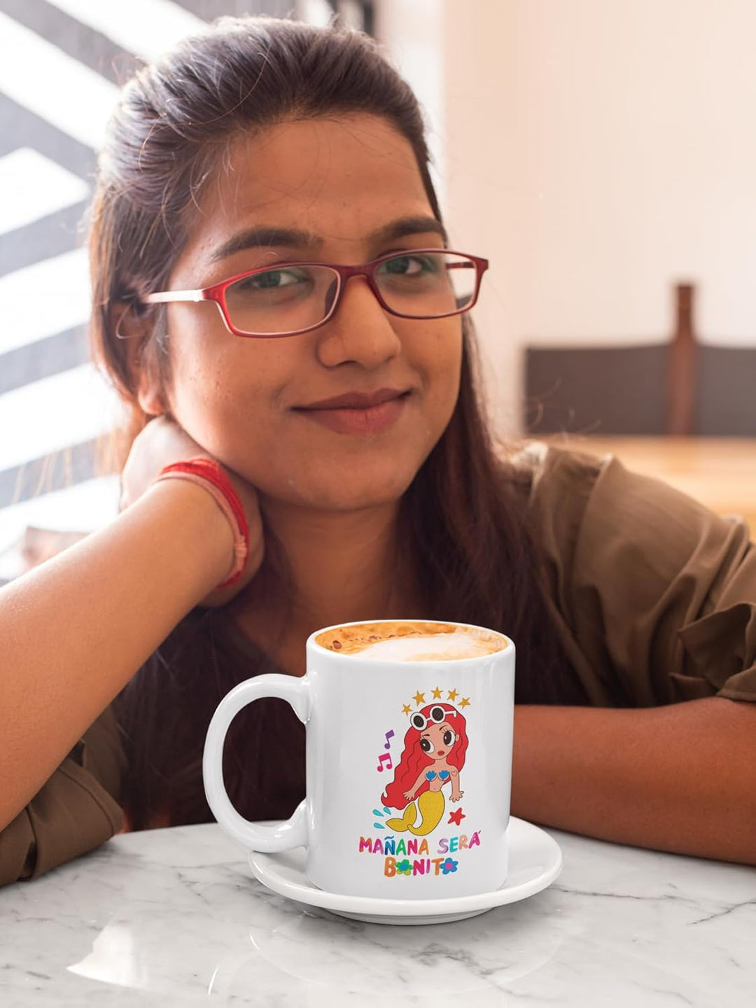 Taza Karol G — “Mañana Será Bonito” Edición Sirena Colorida