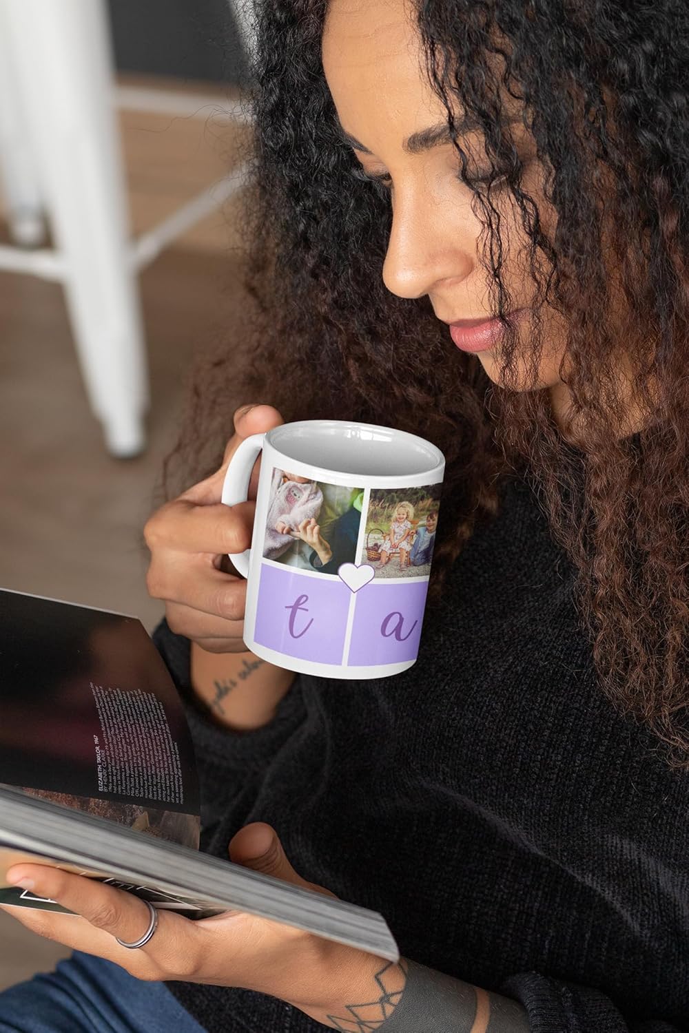 Grupo Darik Personalized Sister Mug - Gift for Tata - Ceramic Mug 11oz - Unique Gift Idea for (TATA)