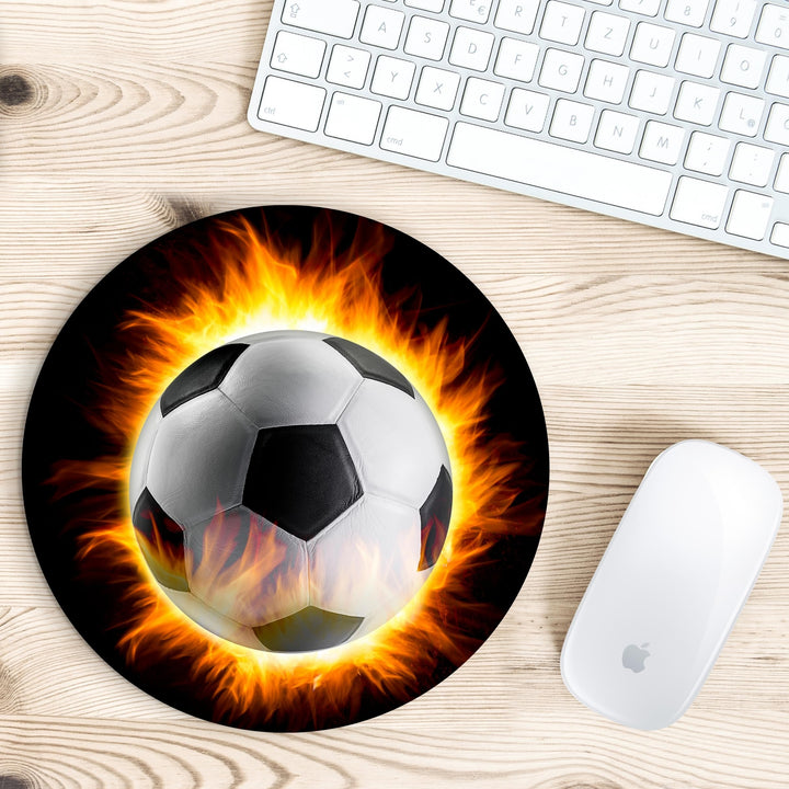 Grupo Darik Alfombrilla de Ratón Redonda 20 cm – Base Antideslizante – Mouse Pad con Diseños Originales – Ideal para Oficina, Gaming y Teletrabajo (Basket)