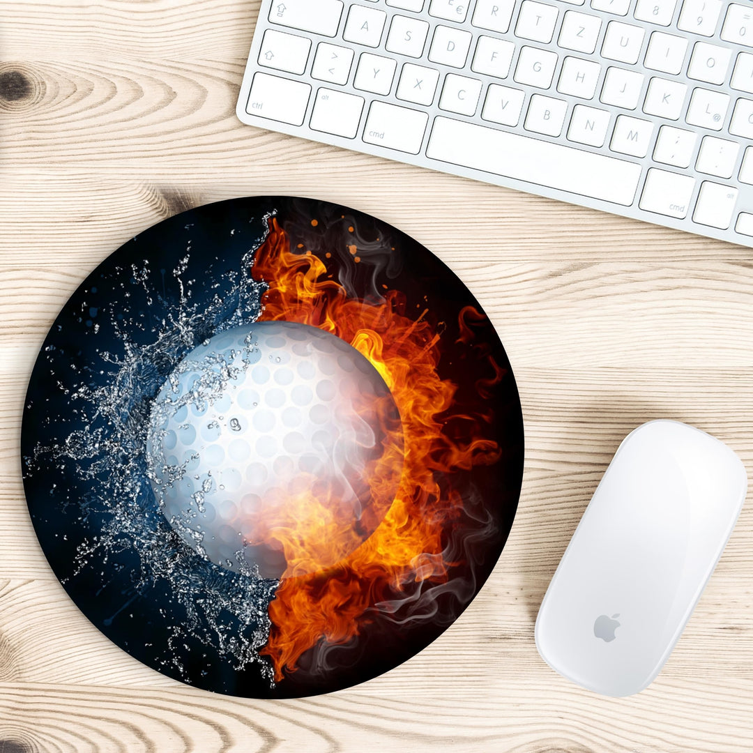 Grupo Darik Alfombrilla de Ratón Redonda 20 cm – Base Antideslizante – Mouse Pad con Diseños Originales – Ideal para Oficina, Gaming y Teletrabajo (Basket)