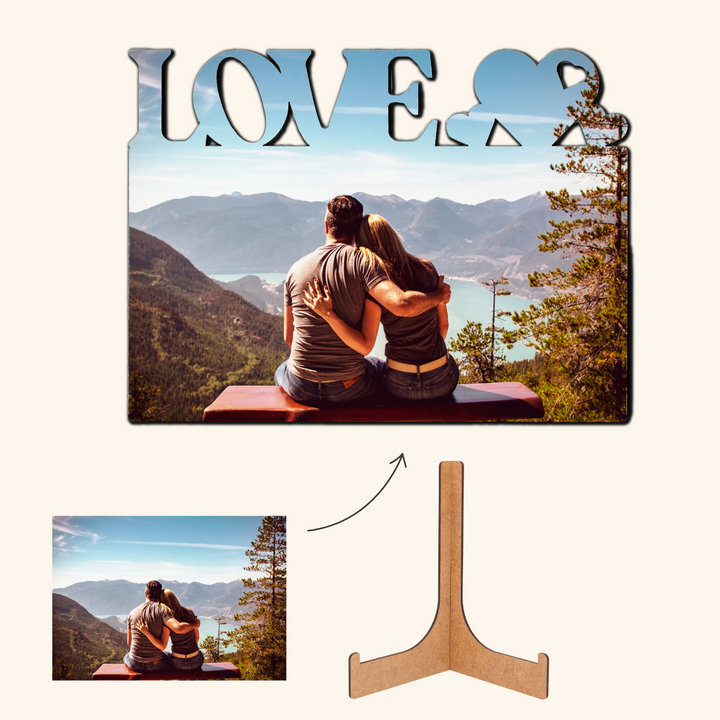 Fotopanel Personalizado LOVE de madera DM