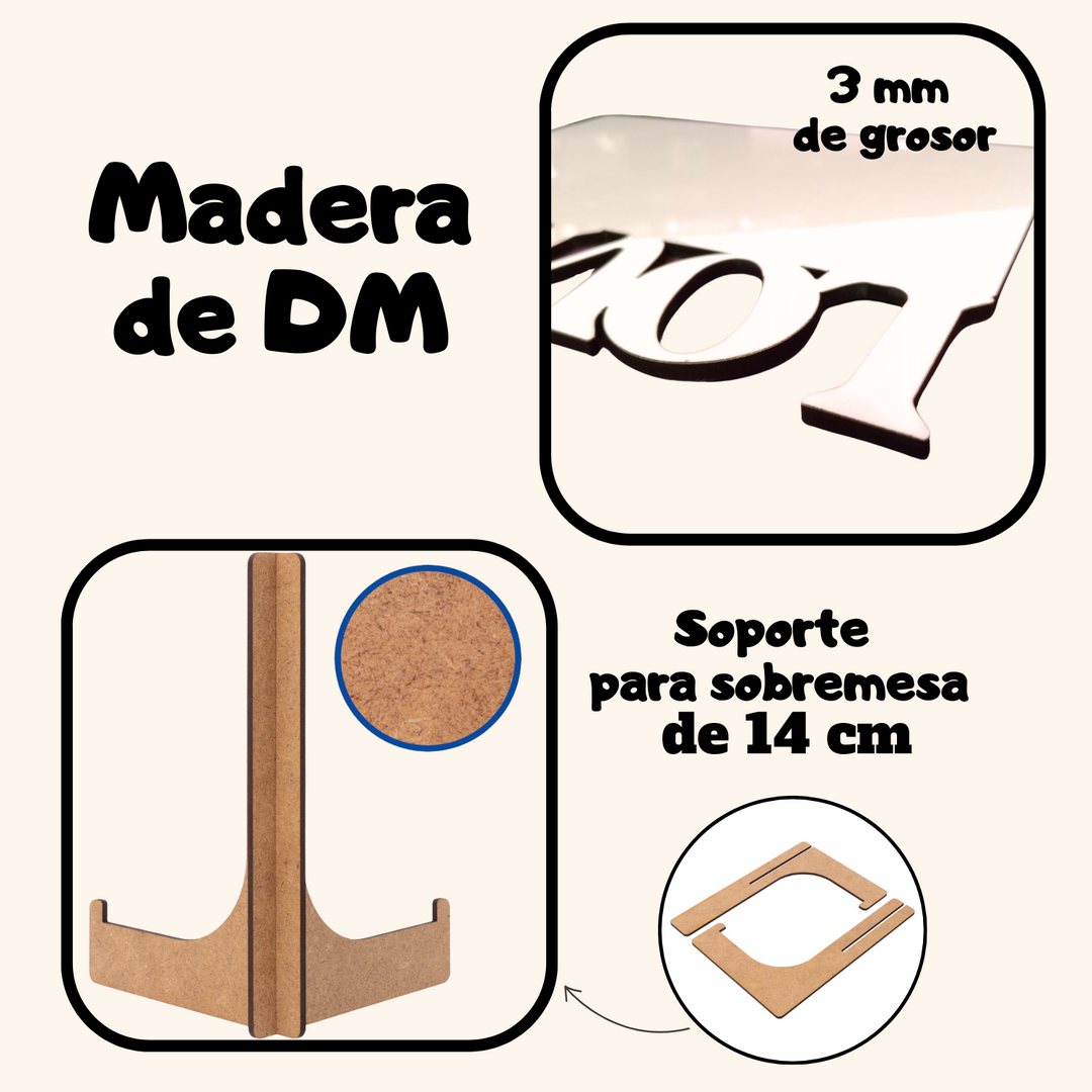 Fotopanel Personalizado LOVE de madera DM