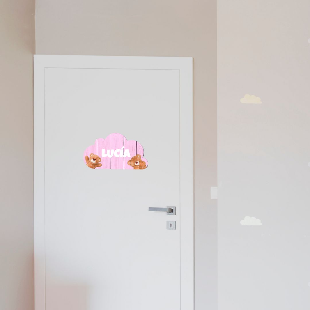 Placa personalizada para puerta. Decoración habitación juvenil