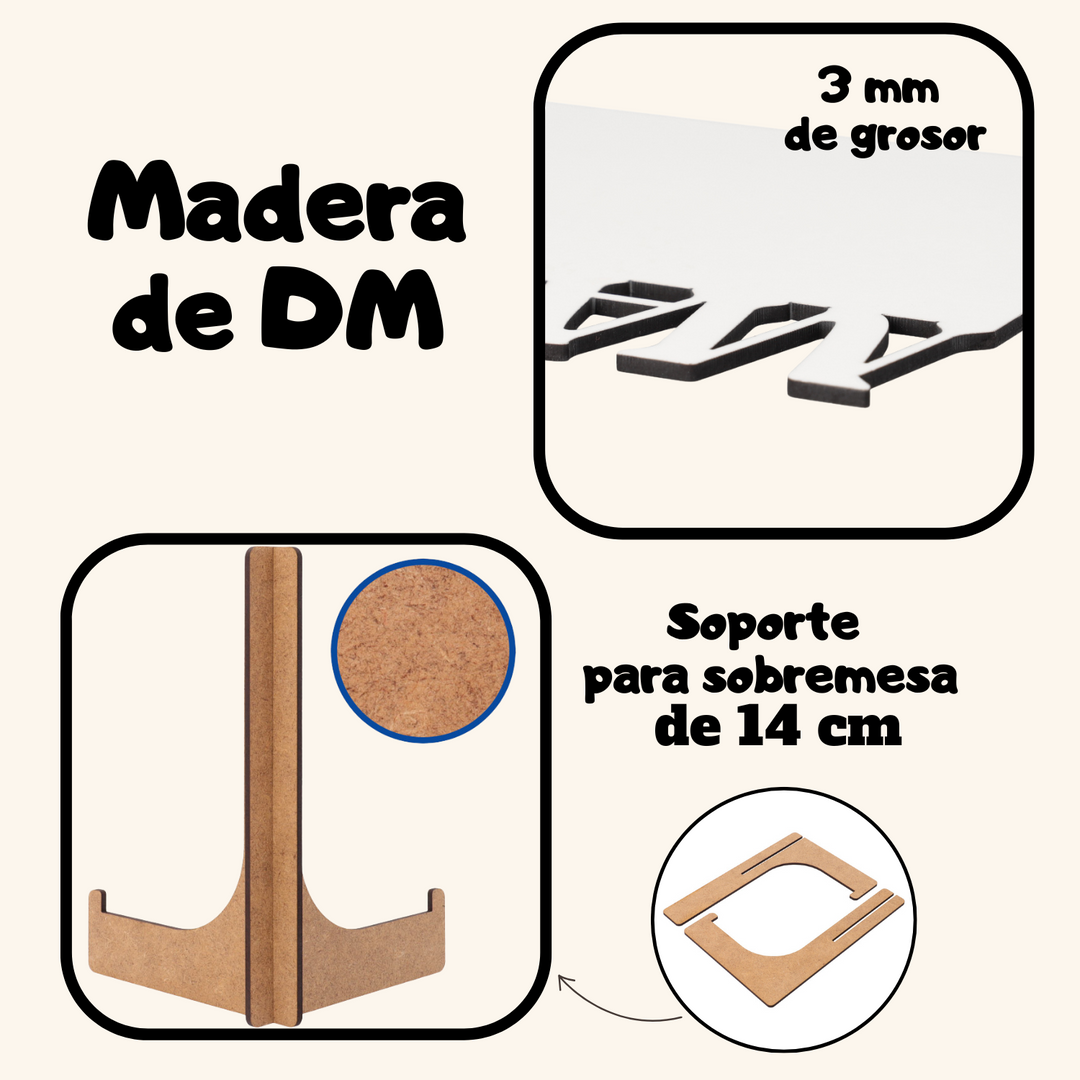 Fotopanel Personalizado MAMÁ de madera DM