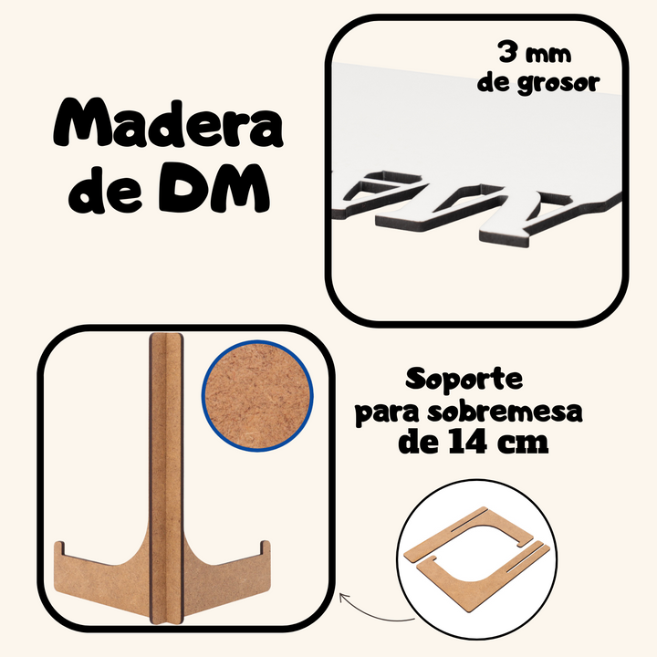 Fotopanel Personalizado MAMÁ de madera DM