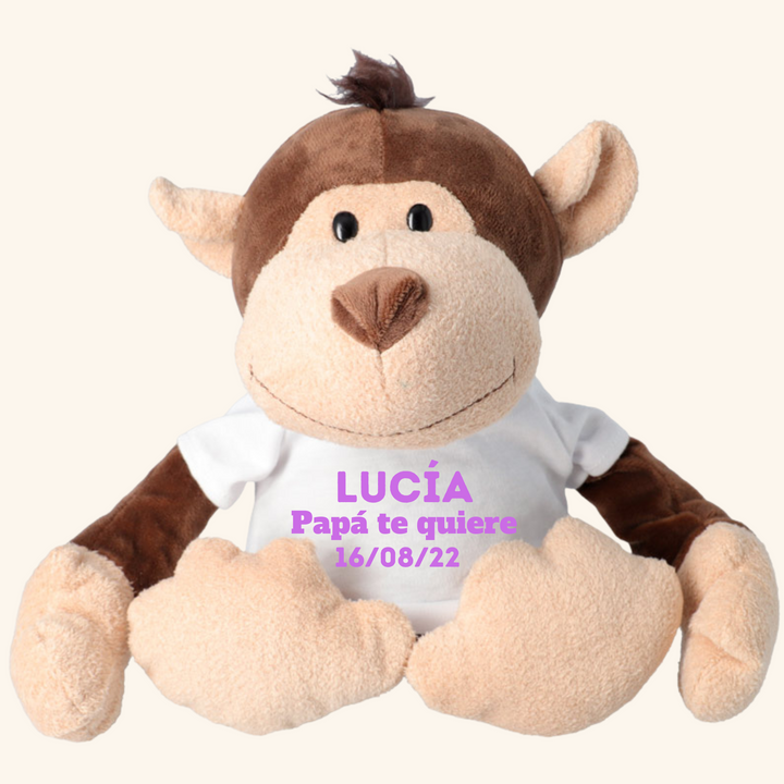 Mono de Peluche Personalizable Hecho a Mano