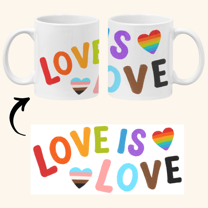 Taza LGBT+ “Love is Love” ❤️🌈