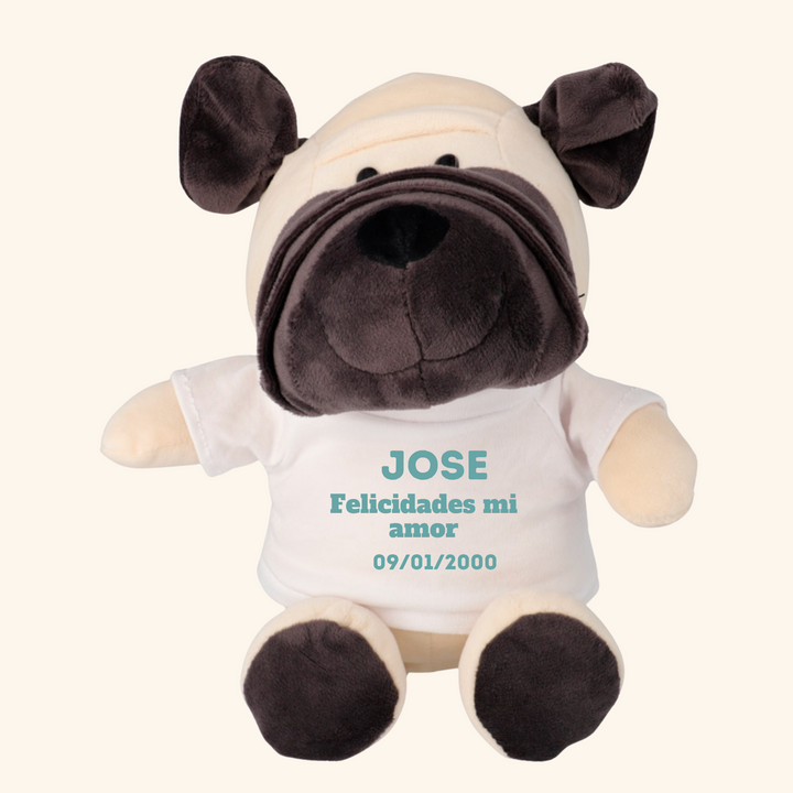 Perro de Peluche Personalizable Hecho a Mano