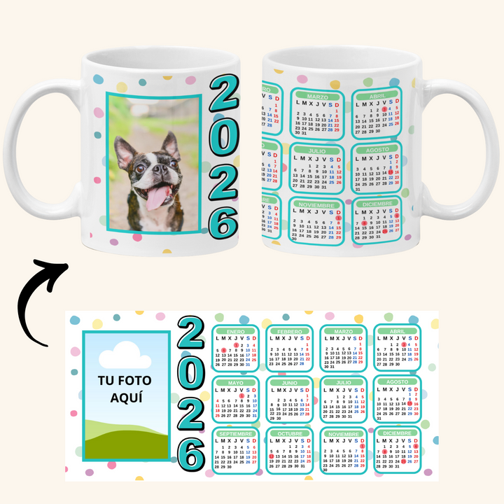 Taza Calendario 2026 con fotografia