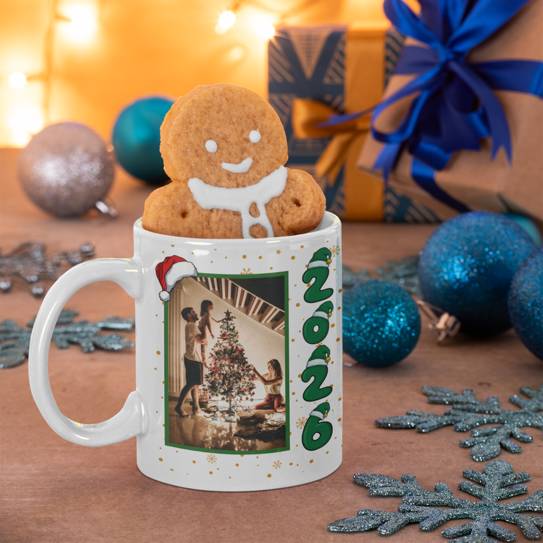 Taza Calendario NAVIDAD 2026 con fotografia para personalizar