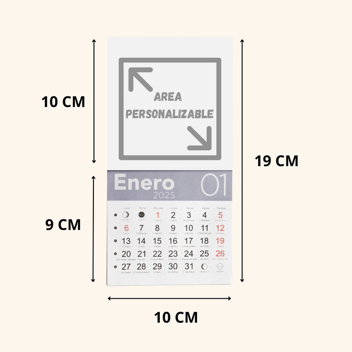 Calendario Magnético 2024-2025 para Nevera - Papel Fotografico