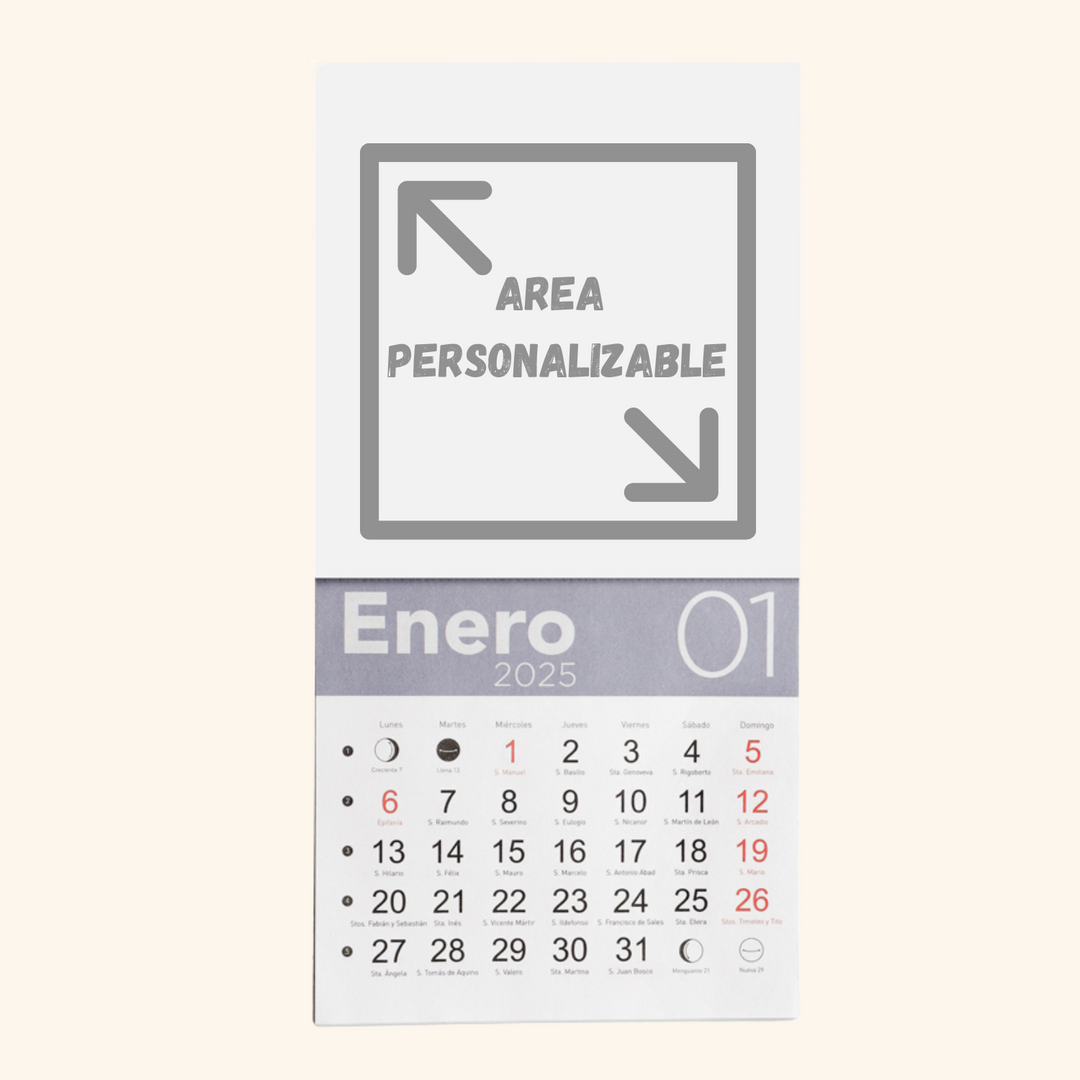 Calendario Magnético 2024-2025 para Nevera - Papel Fotografico