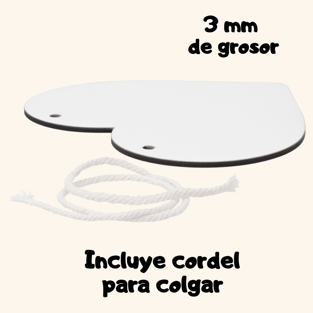 Fotopanel Personalizado CORAZÓN de madera DM