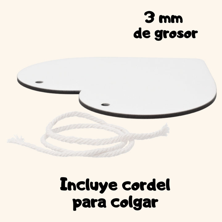 Fotopanel Personalizado CORAZÓN de madera DM
