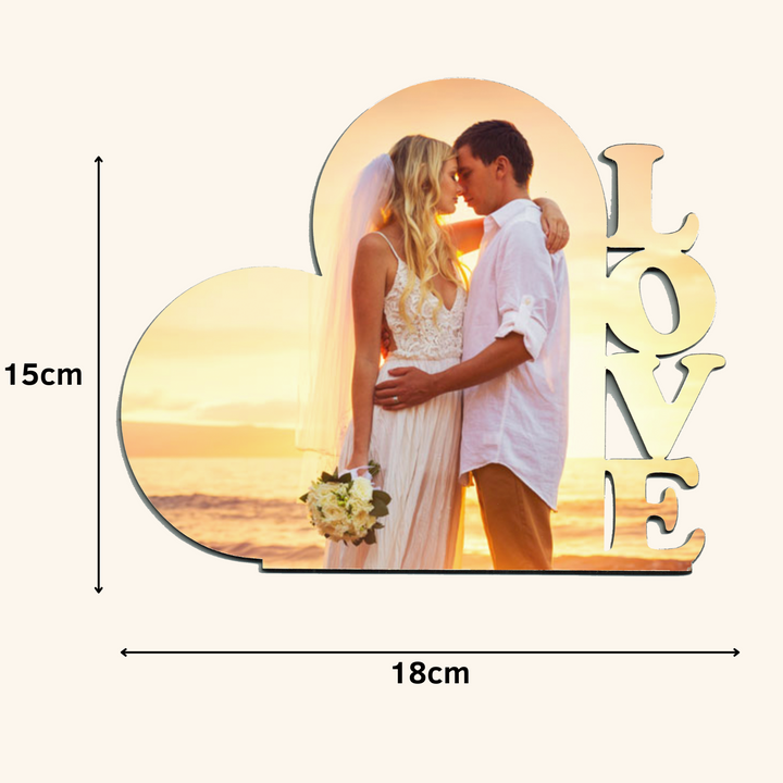 Fotopanel Personalizado LOVE de madera DM