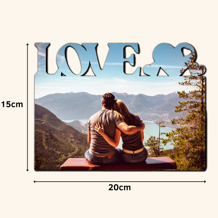 Fotopanel Personalizado LOVE de madera DM