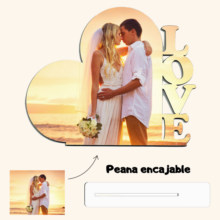 Fotopanel Personalizado LOVE de madera DM