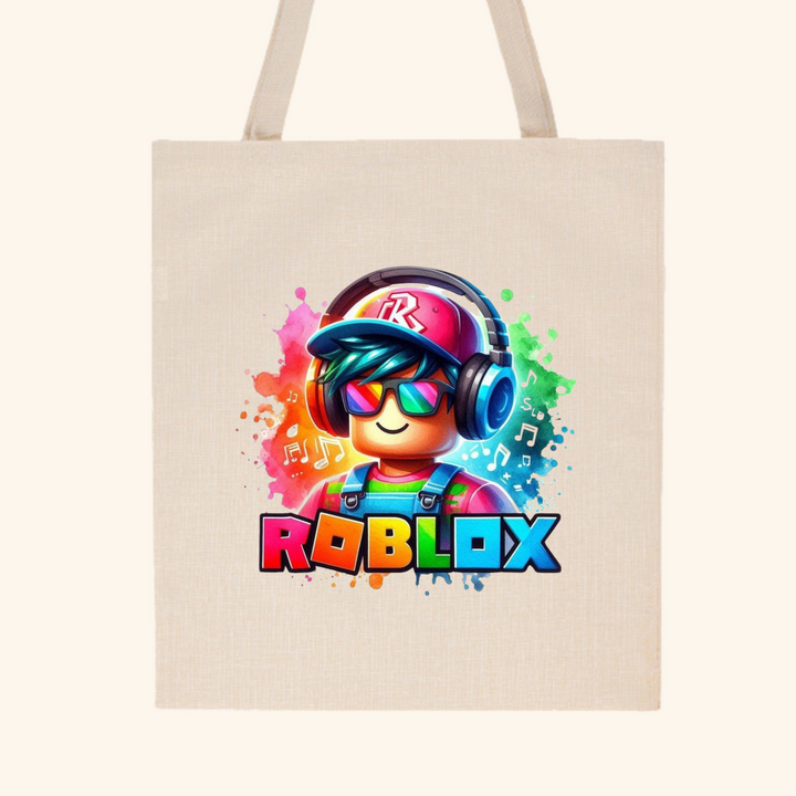 Totebag personalizada a 1 cara simil lino de asas largas