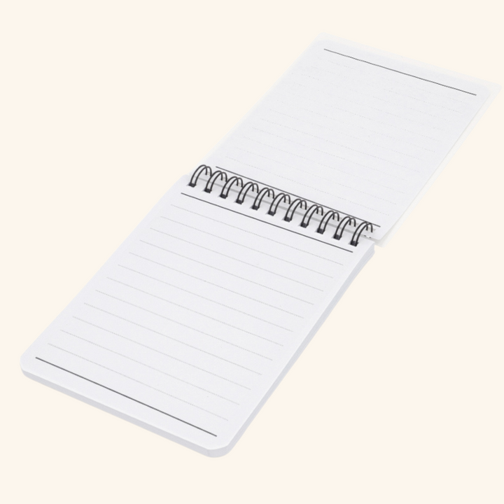 Libreta A6 con tapas de plastico  PET Opaco personalizable