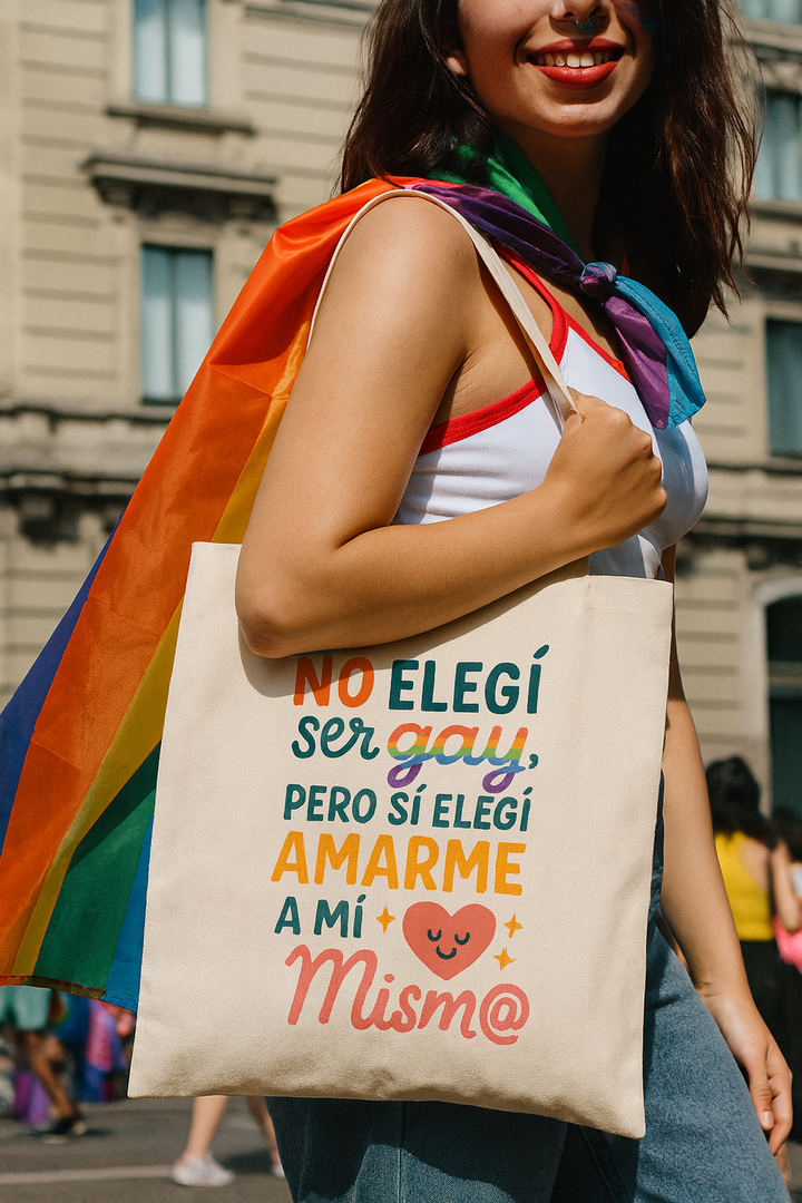 Tote Bag Ecológica de Símil Lino con Frase Inclusiva 3