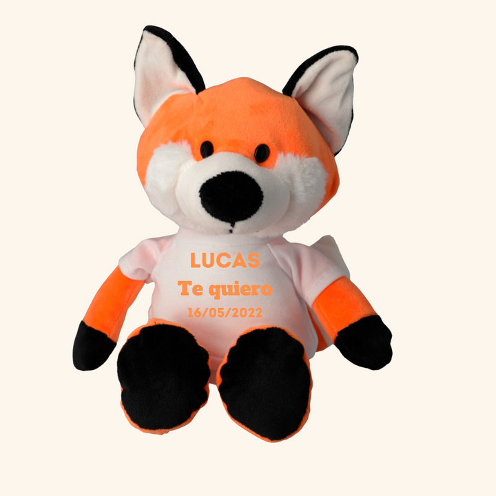 Zorro de Peluche Personalizable Hecho a Mano