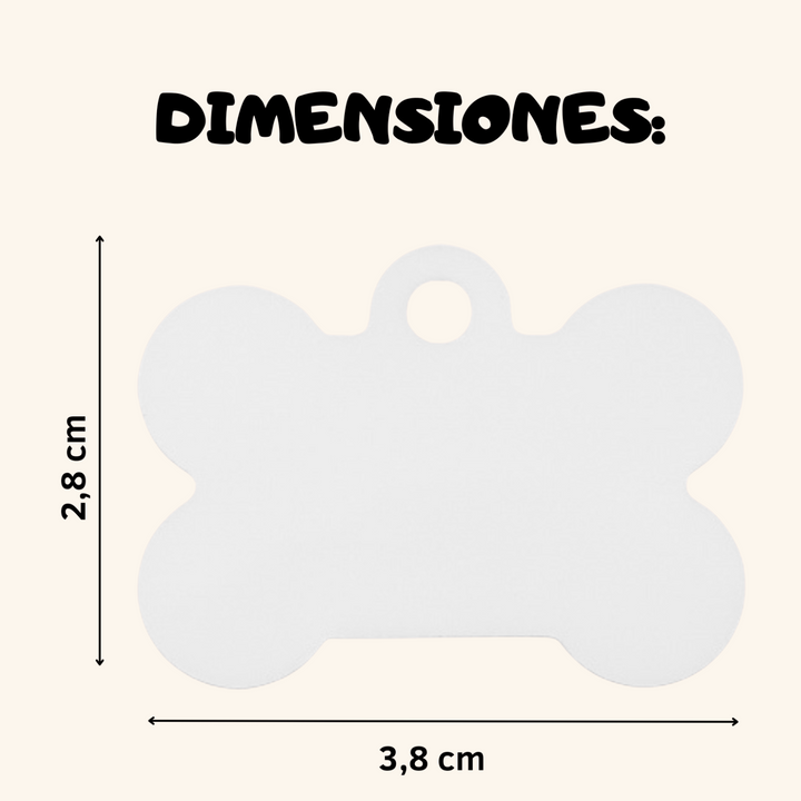 Plaquita de Mascota Personalizada con Foto y Texto – Identificación Única para tu Compañero