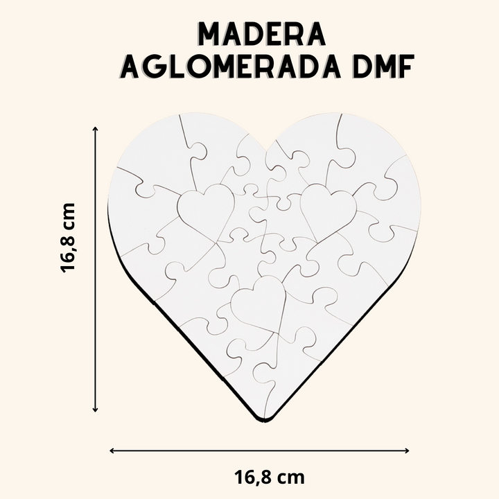 Puzzle de madera personalizado con foto de 23 piezas