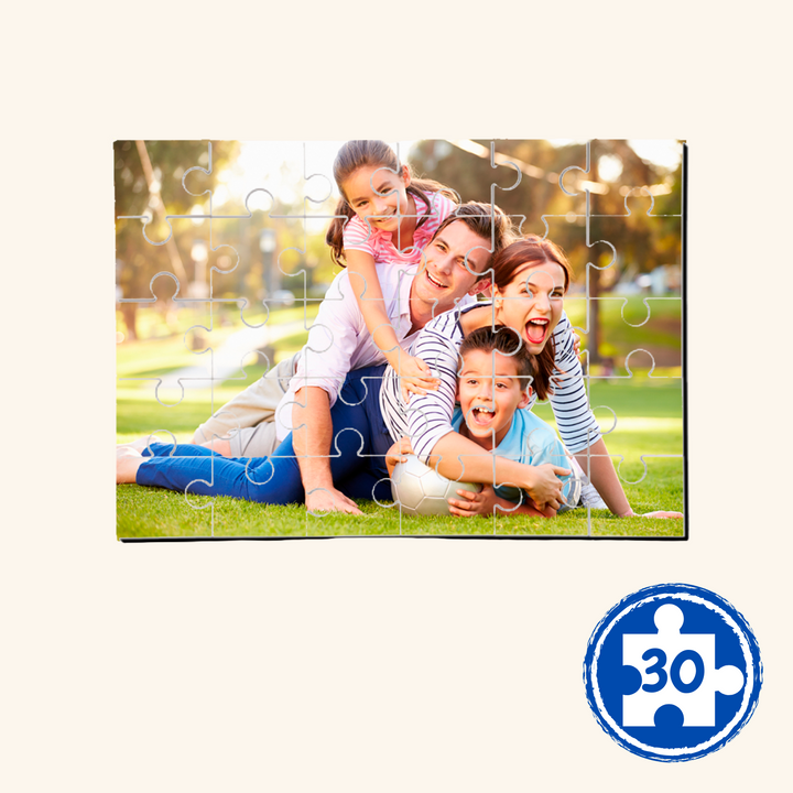 Puzzle de madera personalizado con foto de 30 piezas