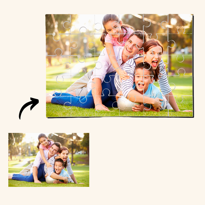 Puzzle de madera personalizado con foto de 30 piezas