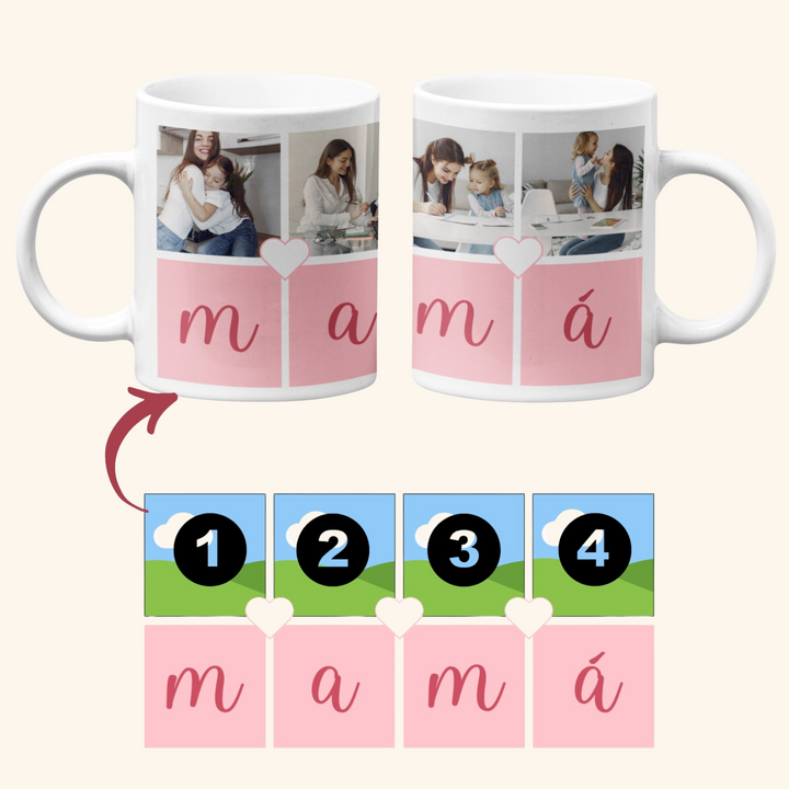 Taza para mama personalizada con imagenes