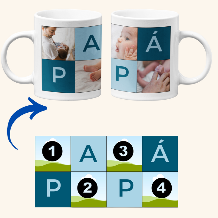 Taza para papa personalizada con imagenes